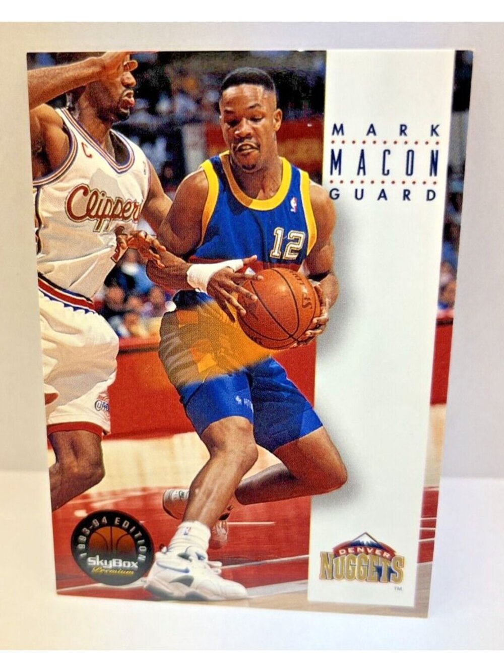 Mark Macon Denver Nuggets Basketball Trading Card 1993 SkyBox Premium #62 S258